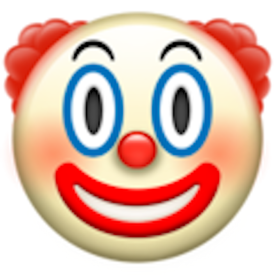 clown face emoji the